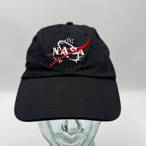 Get Real Gear NASA Baseball Cap Adjustable Childs Size 56CM Black Logo Space